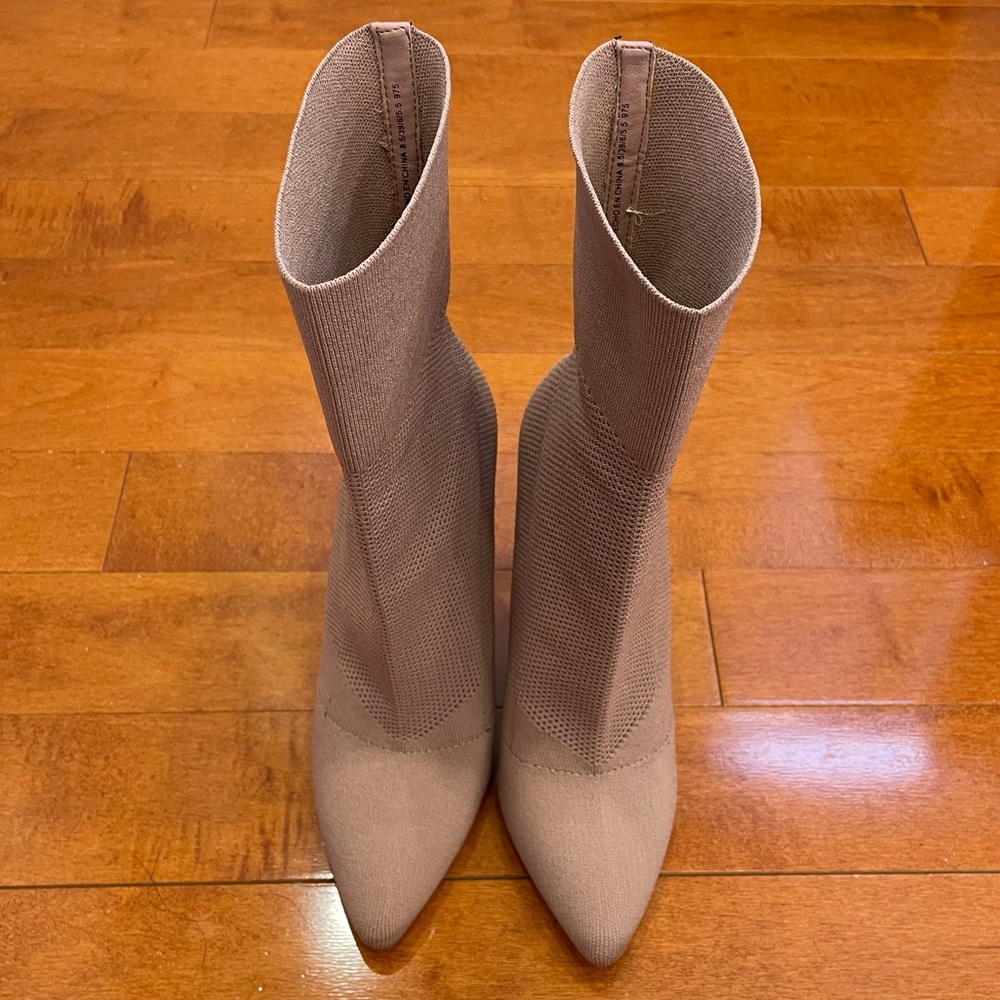 Steve Madden Pink Ankle Booties with Block Heel